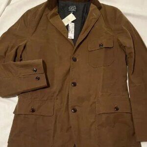 J Crew/J.Crew brown lined field jacket size S/Small NEW WITH TAGS